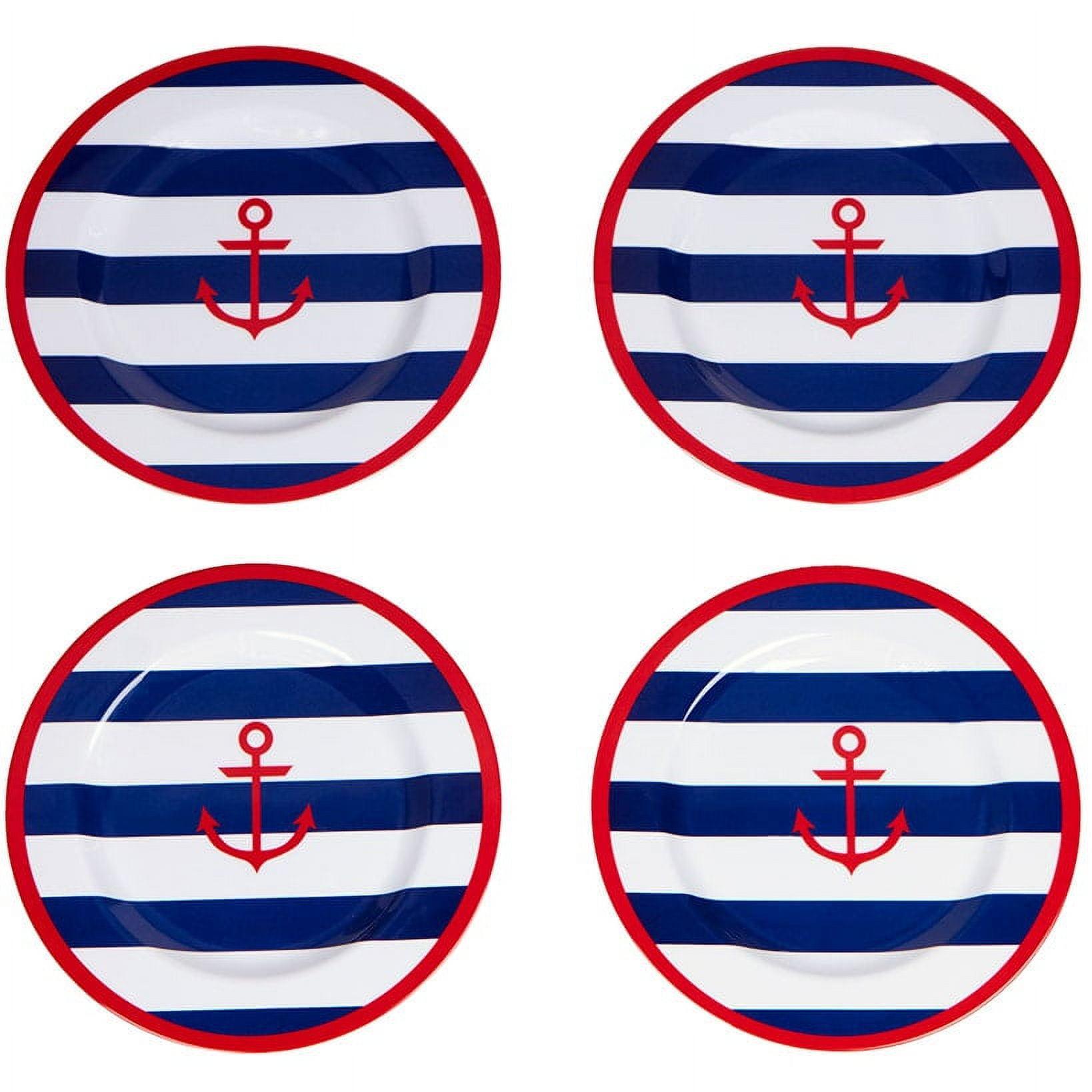 The Lakeside Collection Lake Melamine Dinnerware - Set of 4 Dinner Plates