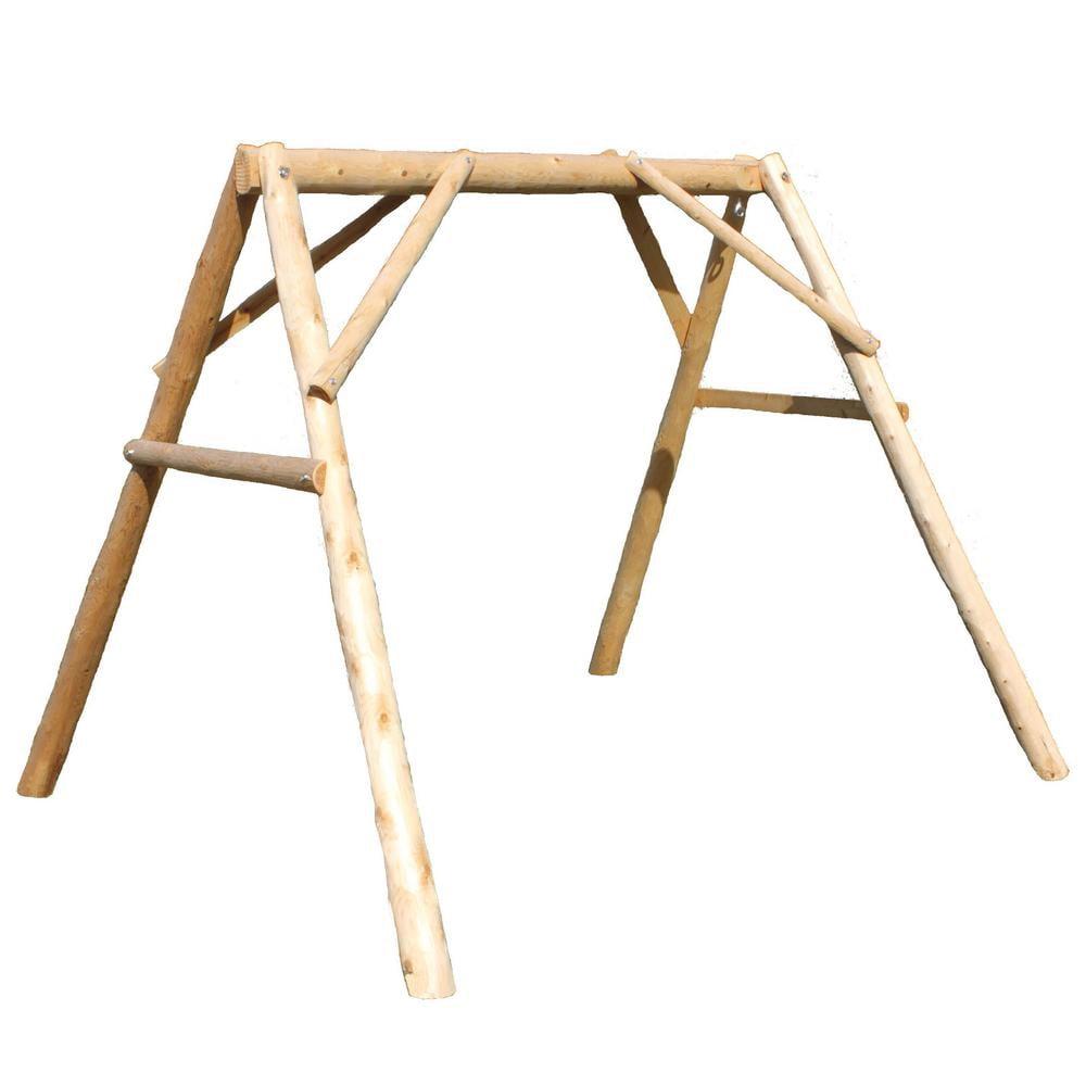 Natural Northern White Cedar A-Frame Swing Stand