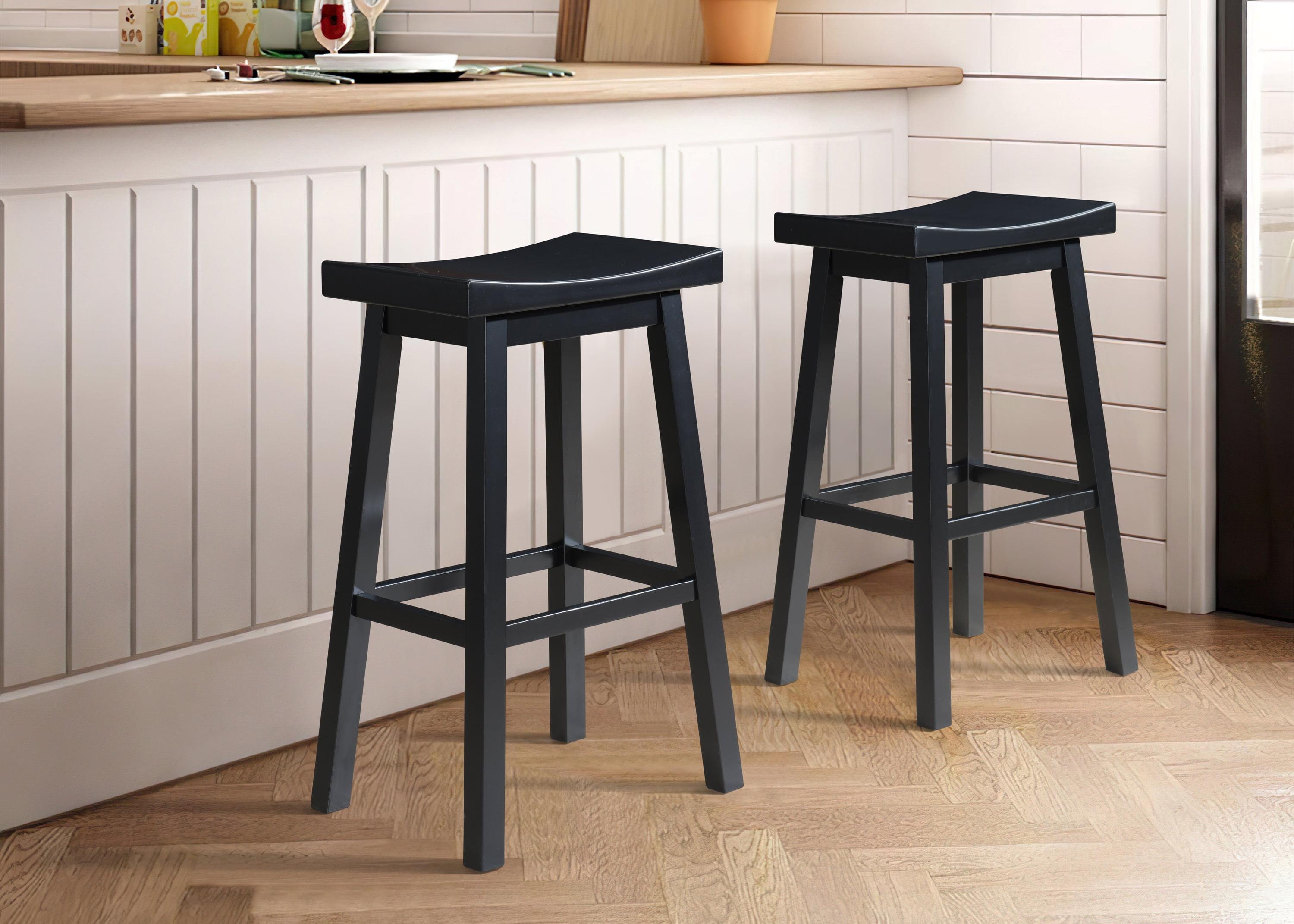 Lakewood Solid Wood Saddle Barstool