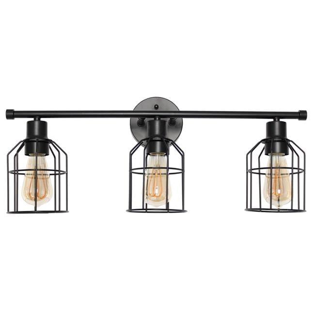 3-Light Industrial Wired Vanity Pendant Matte - Lalia Home