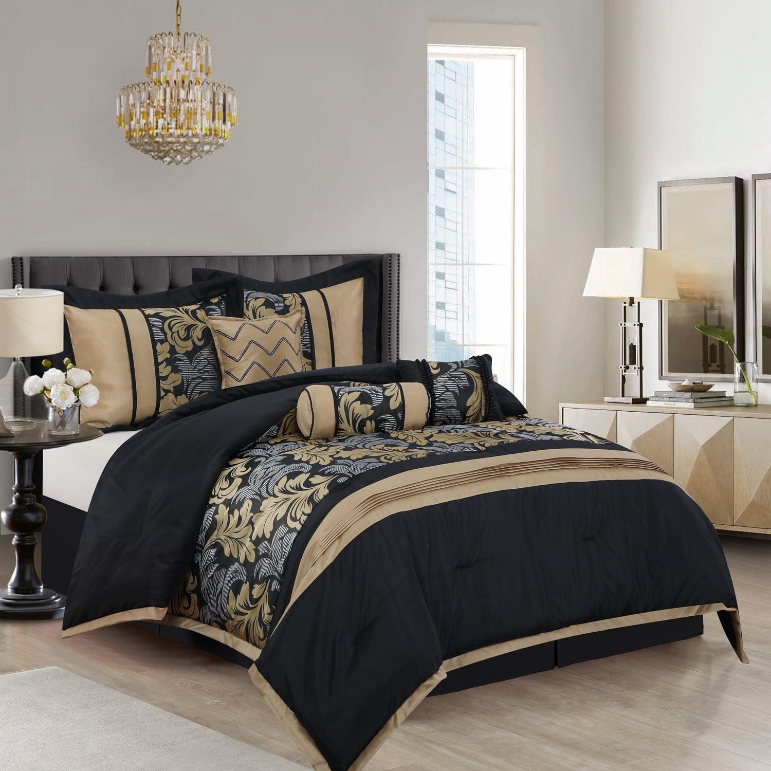 Nanshing America, Inc Kath 7 Piece Microfiber Modern & Contemporary Comforter Set