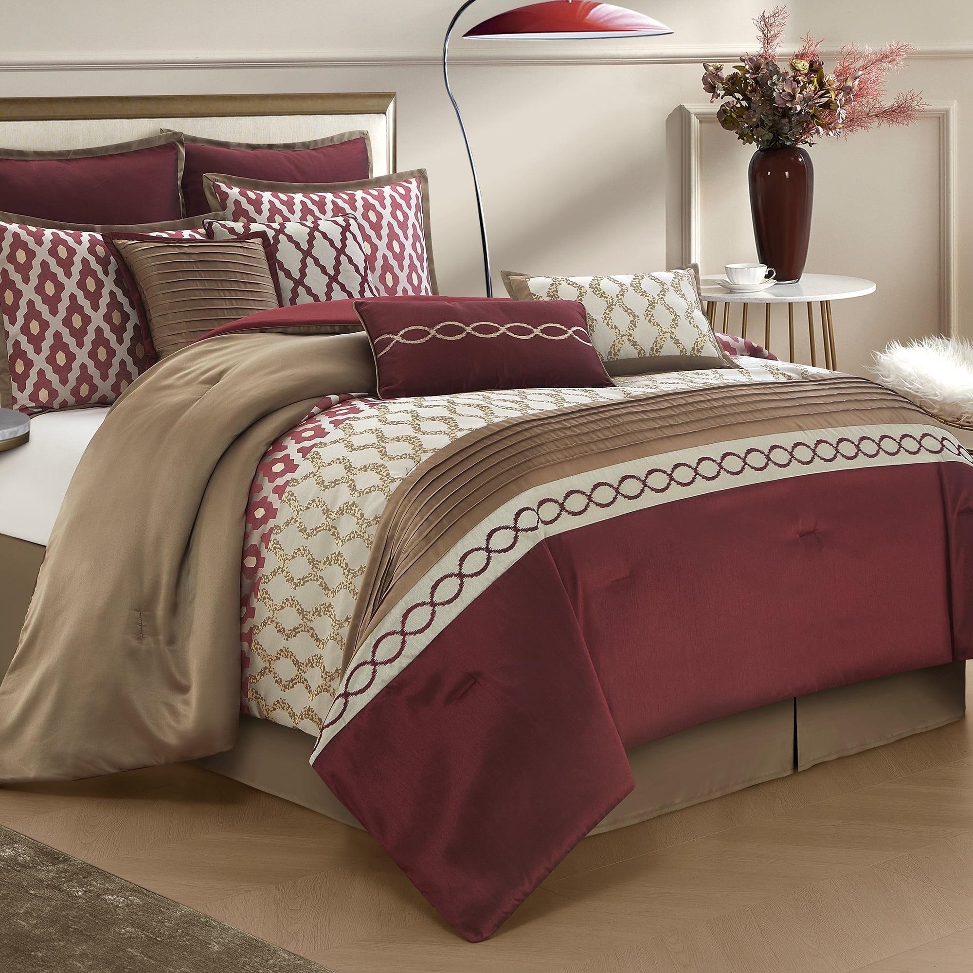 Nanshing America, Inc Caval 10 Piece Jacquard Comforter Set