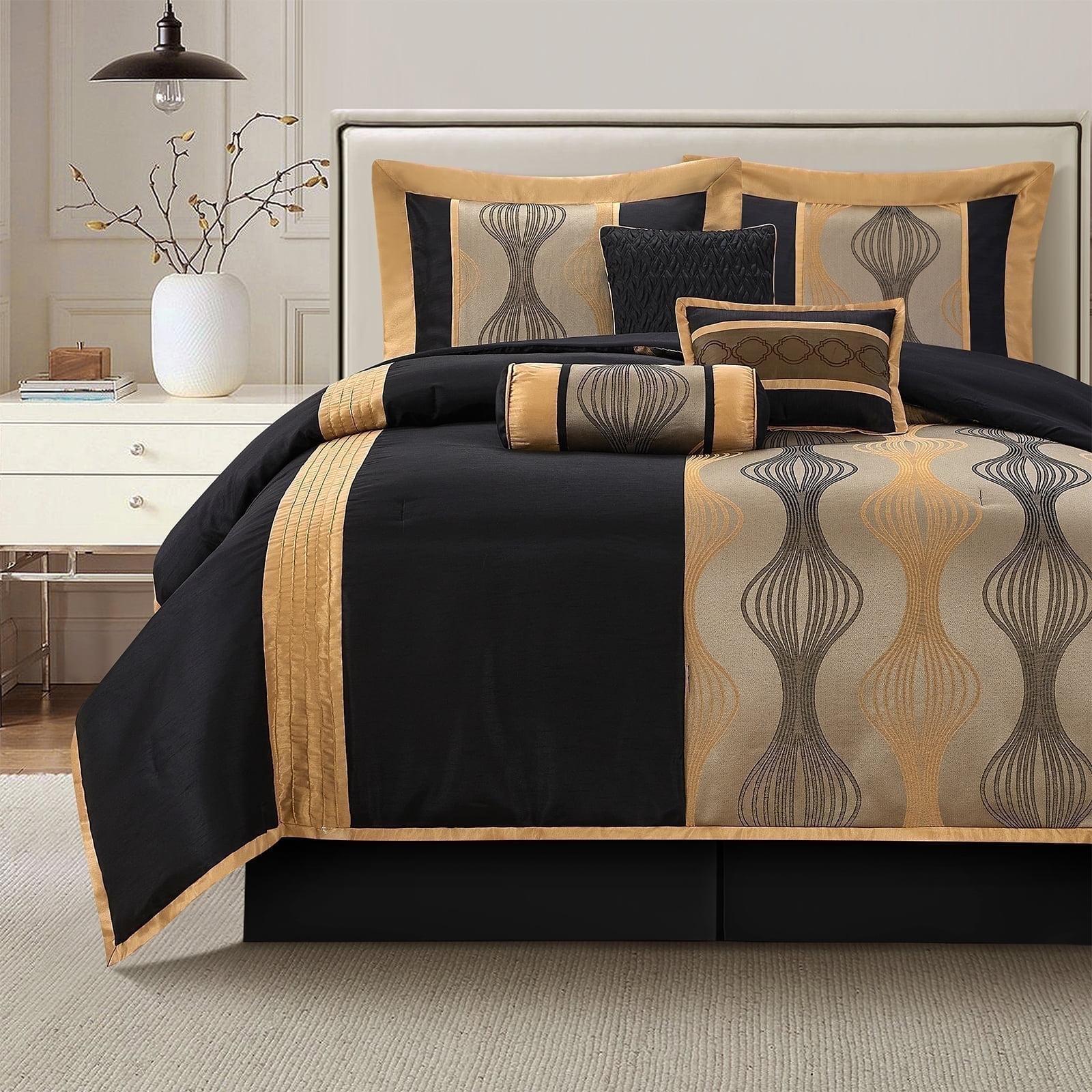 Kath 7 Piece Microfiber Modern & Contemporary Comforter Set