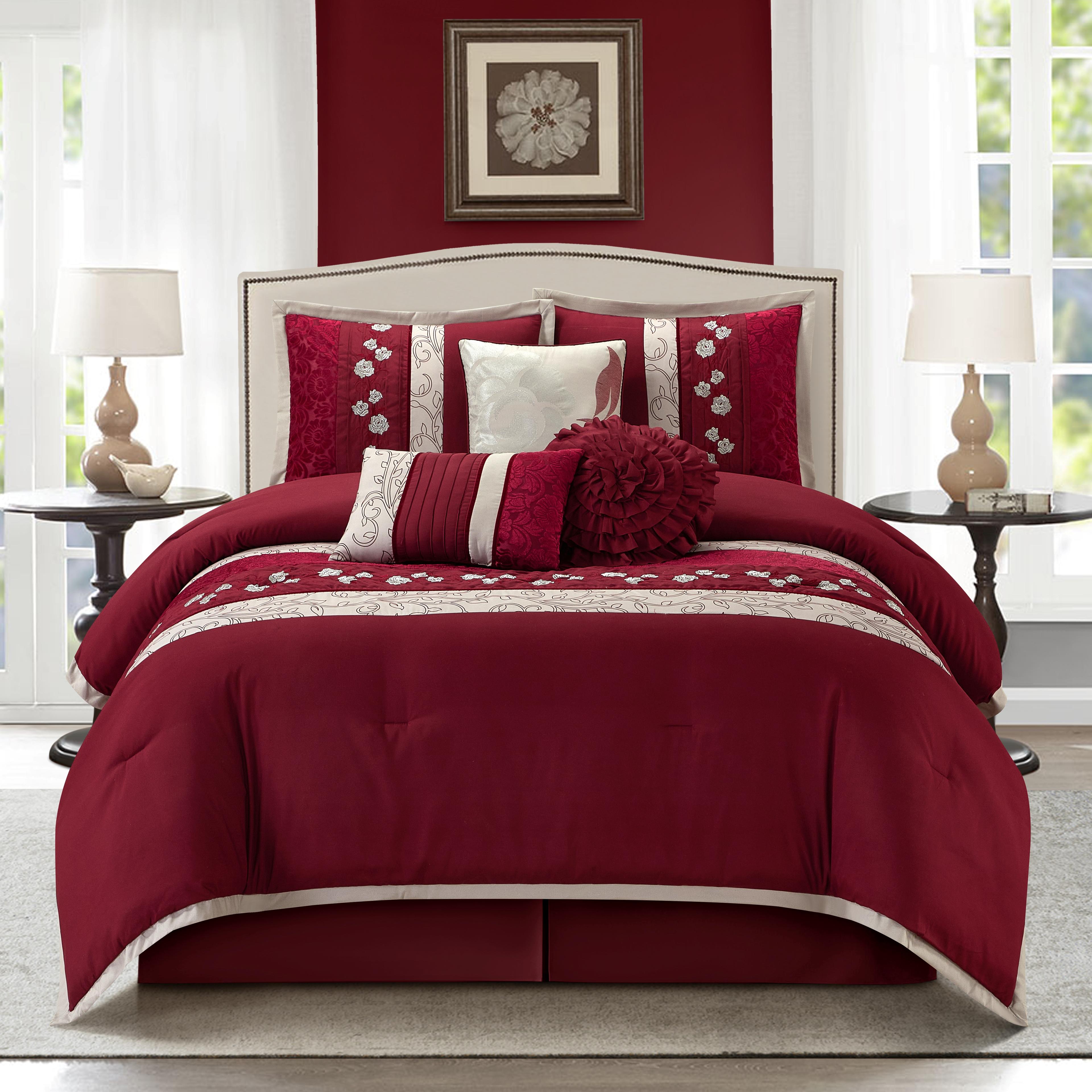 Nanshing America, Inc Riley 7 Piece Glam Comforter Set