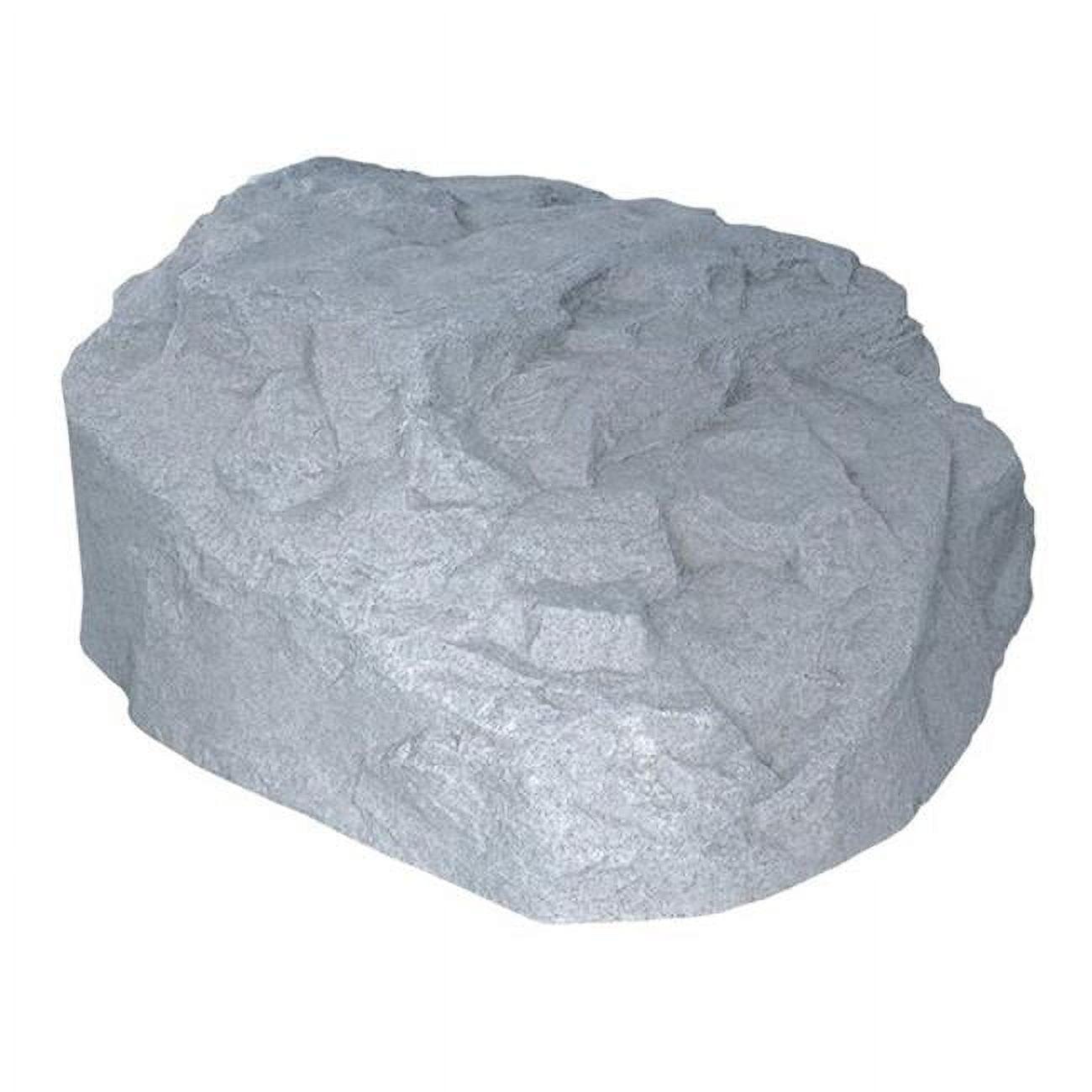 Gray Low Profile Lightweight Resin Garden Boulder