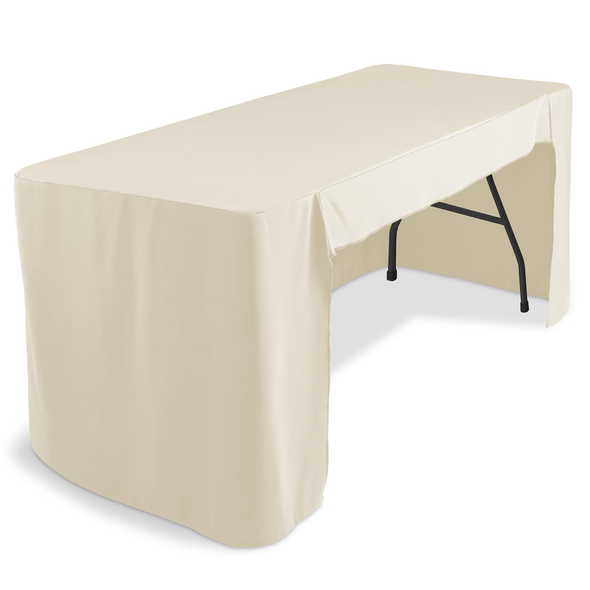 6'' Fitted Tablecloth With Open Back - Trade Show Table Cover