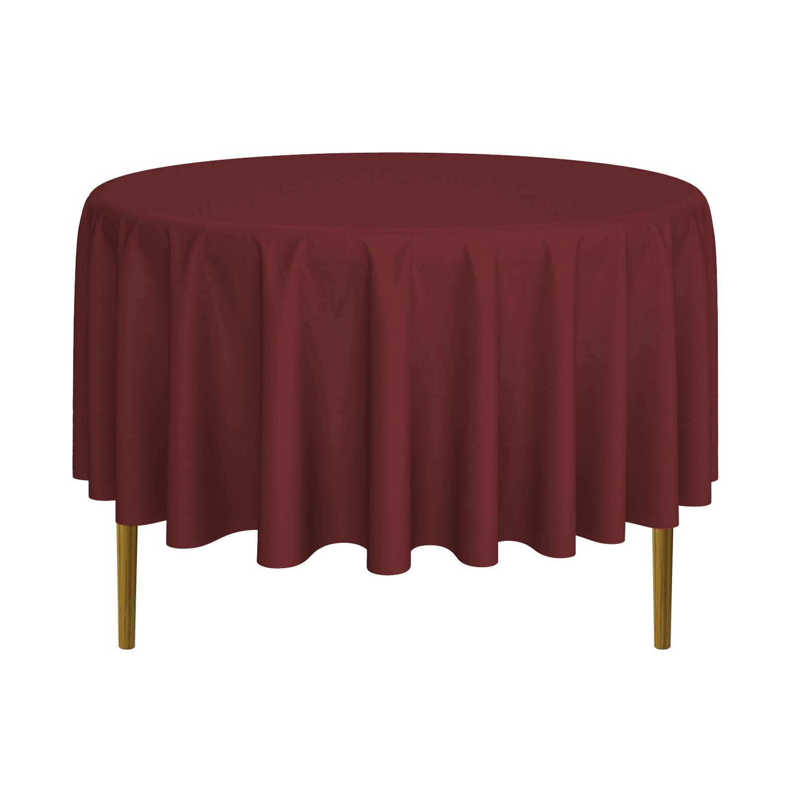 Lann's Linens Solid Color Round Tablecloth