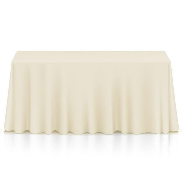 Lann's Linens Solid Color Rectangular Tablecloth (Set of 10)