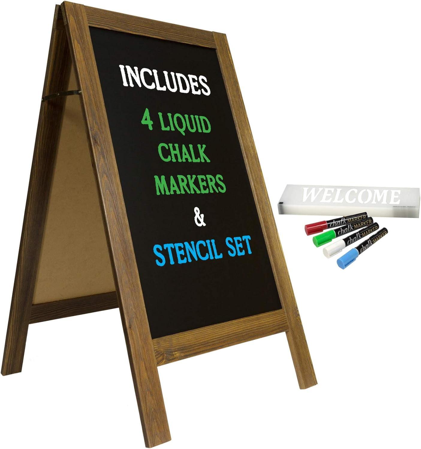 Freestanding Steel Magnetic Chalkboard