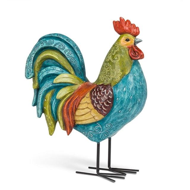 Abbott Collection 27-GALLO-220 Large Tall Colorful Rooster, Multi