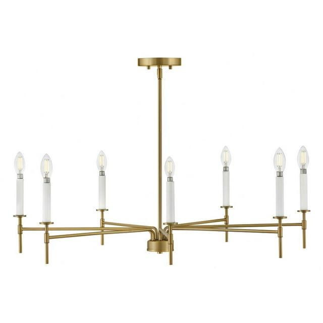 Hux 7-Light Exposed Candle Bulb Chandelier Pendant