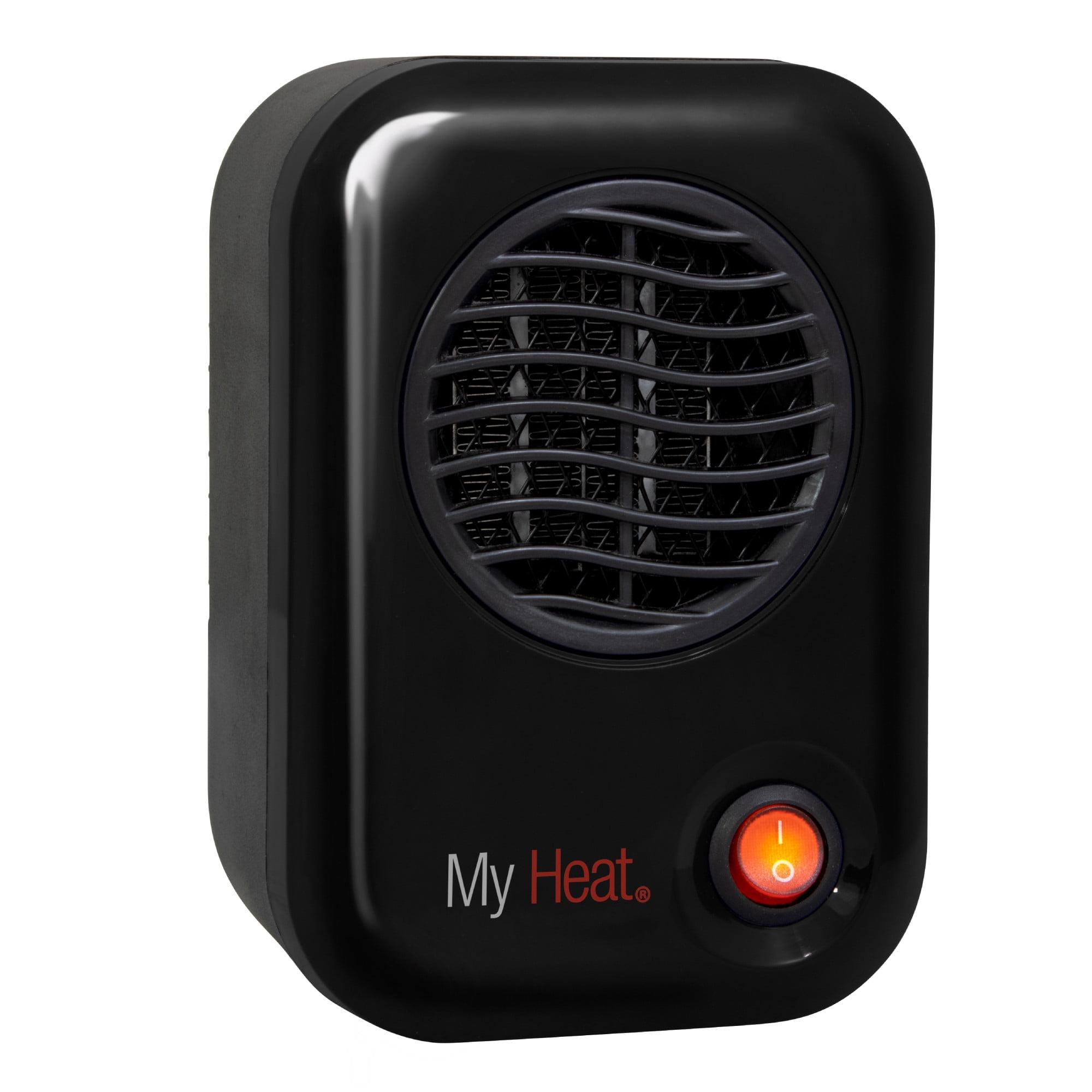 Black Ceramic Electric Personal Space Heater with Auto Shut-off