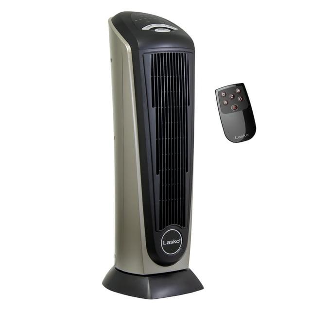 Lasko Ceramic 1500 Watt 5118 BTU Electric Tower Space Heater with Adjustable Thermostat , Remote Included and with Digital Display