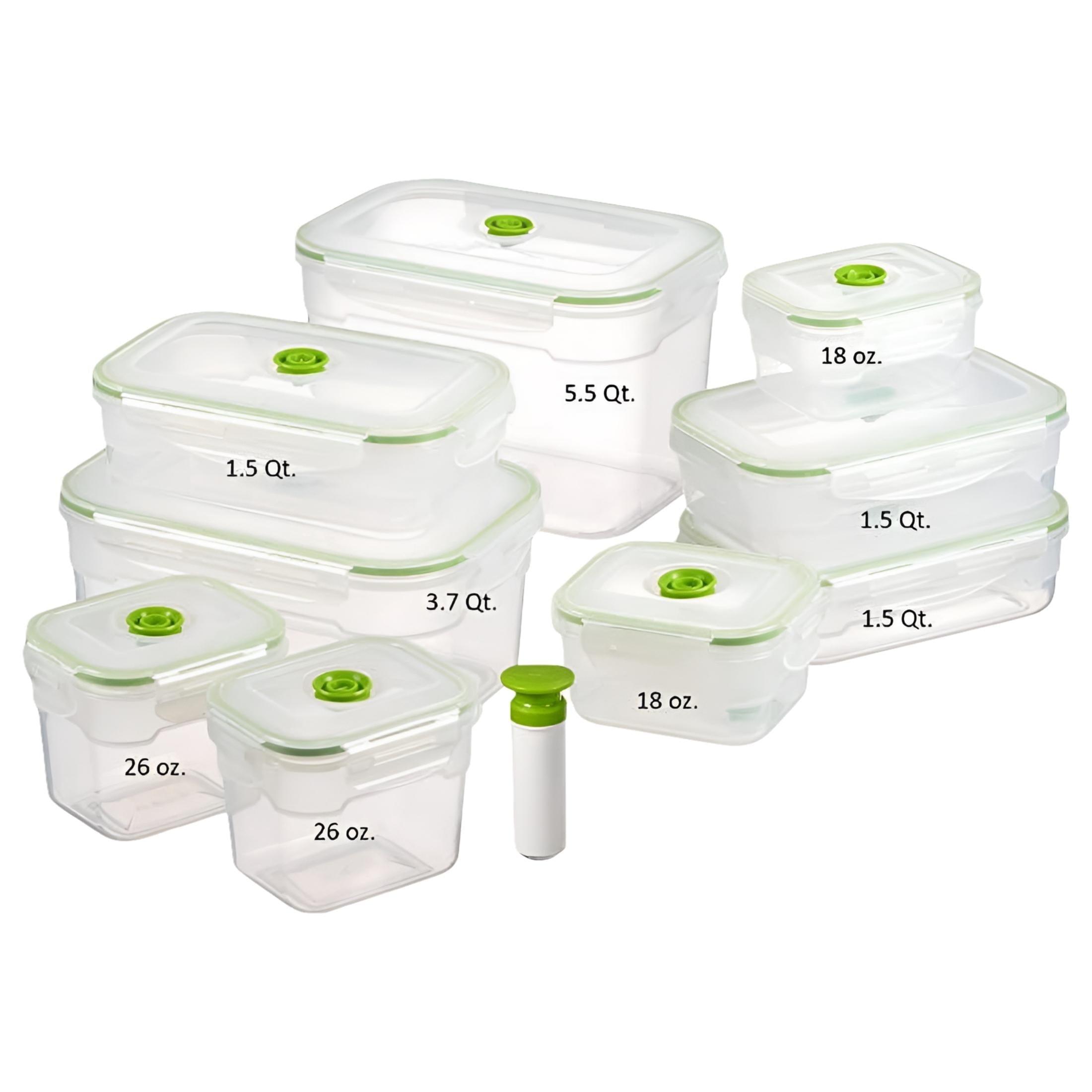 Lasting Freshness Food Storage - Set of 9 Containers and 9 Lids