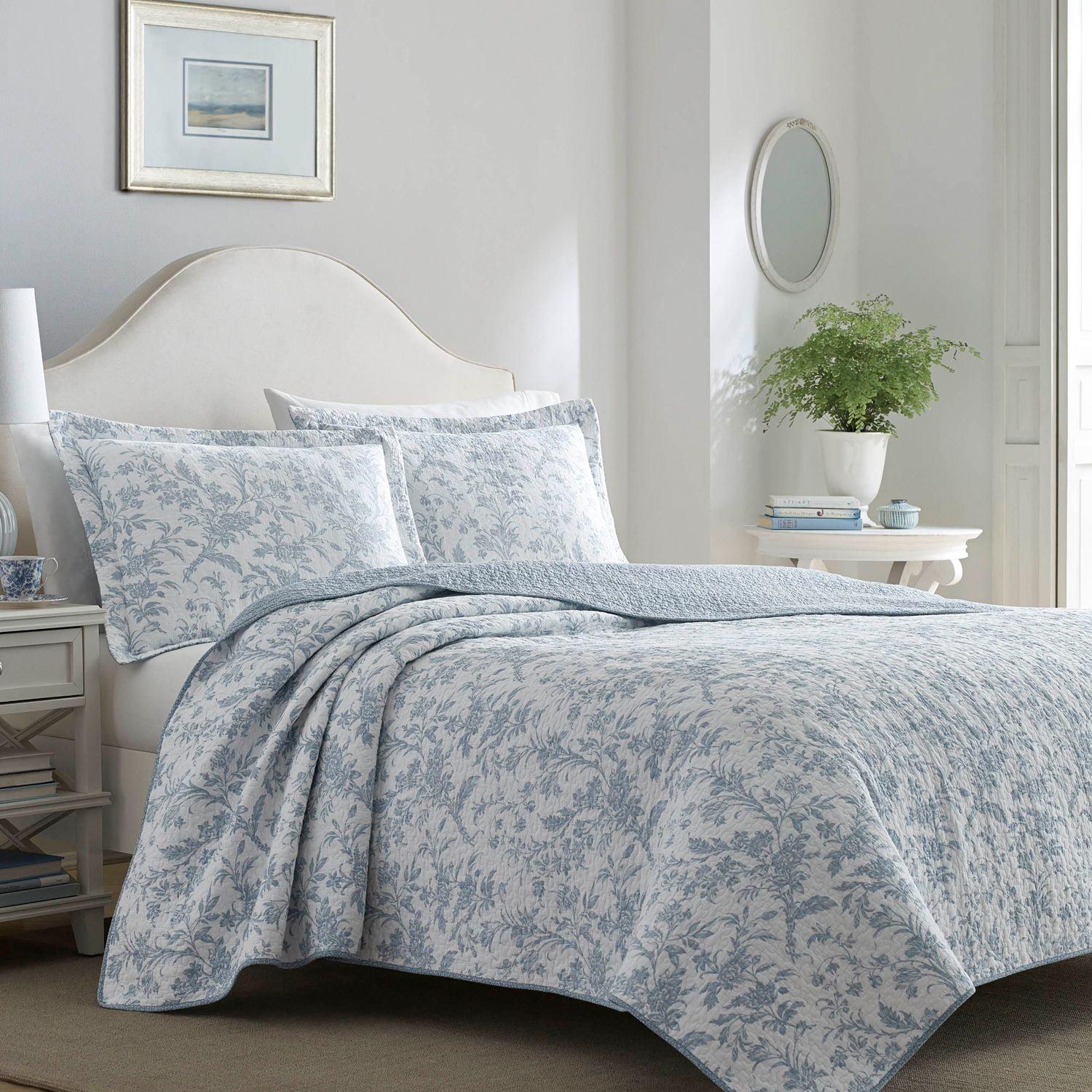 Laura Ashley Amberley Reversible Cotton Quilt Set