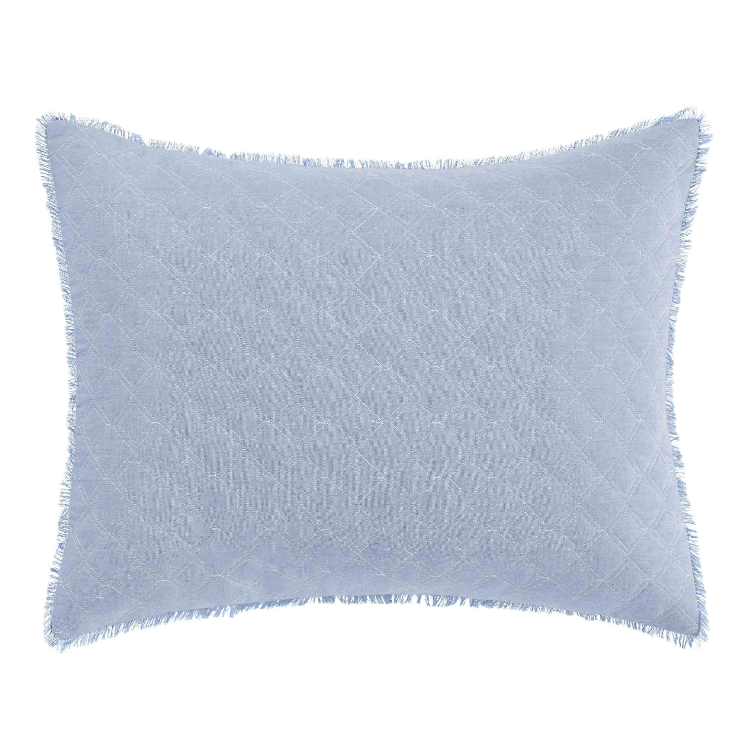 Laura Ashley Mila Throw Pillow, 16x20, Blue