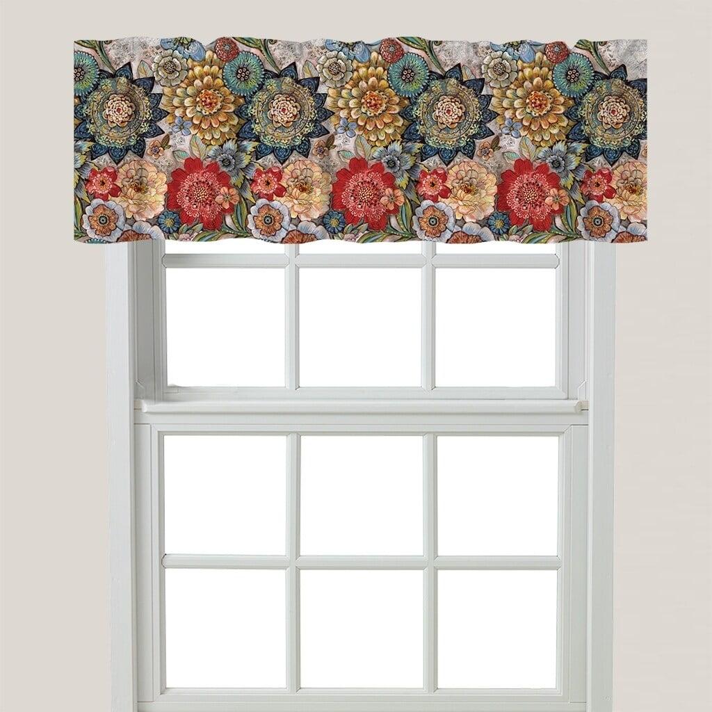 Laural Home Boho Bouquet Window Valance