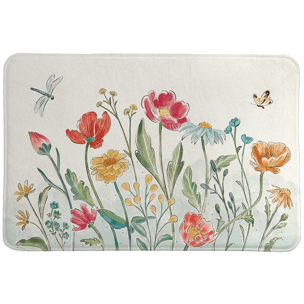 Laural Home Boho Field Memory Foam Rug