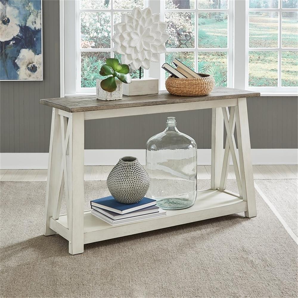 Laurel Bluff Sofa Table - Antique White