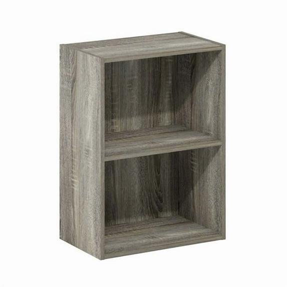 Furinno 2 Cube Storage Bookcase Multi-functional Dispaly Bookshelf Cabinet Furniture,French Oak