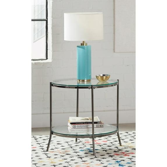 Laurie Glass Top End Table