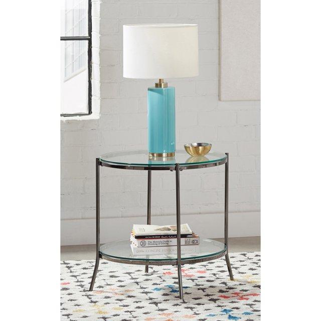 Laurie Glass Top End Table