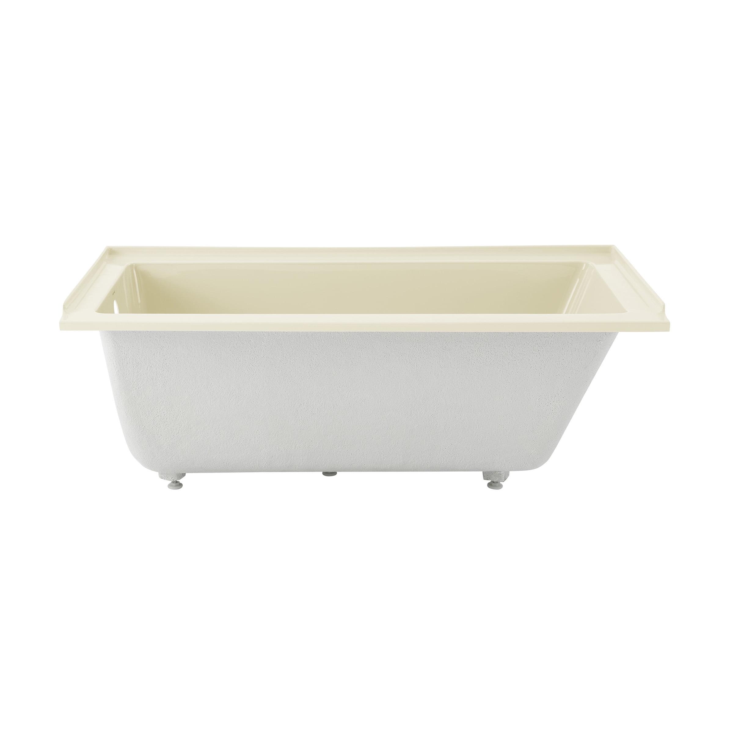 Lausanne 60" Bisque Acrylic Alcove Soaking Bathtub