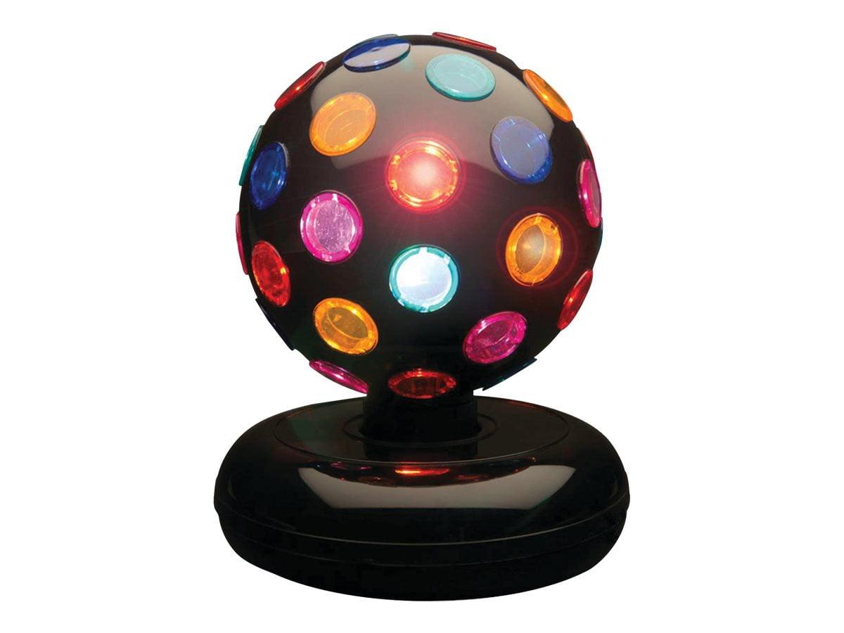 Black Multicolor LED Rotating Disco Ball Lamp