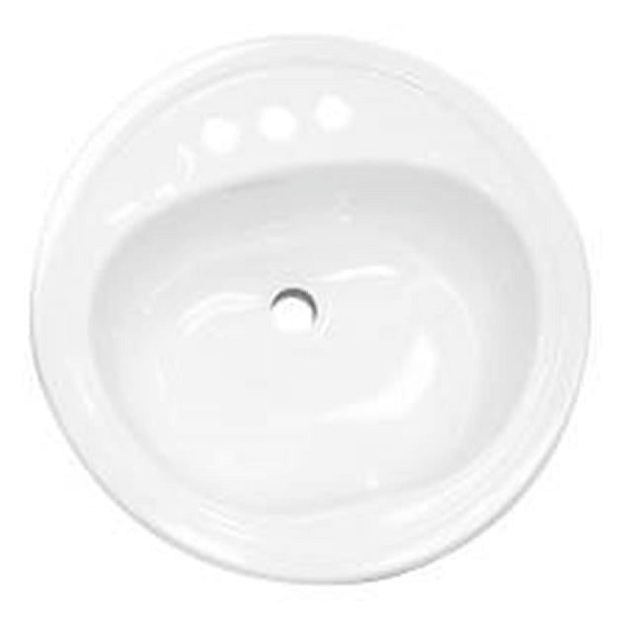 Bootz Azalea White Enameled Steel 20in Oval Single Sink