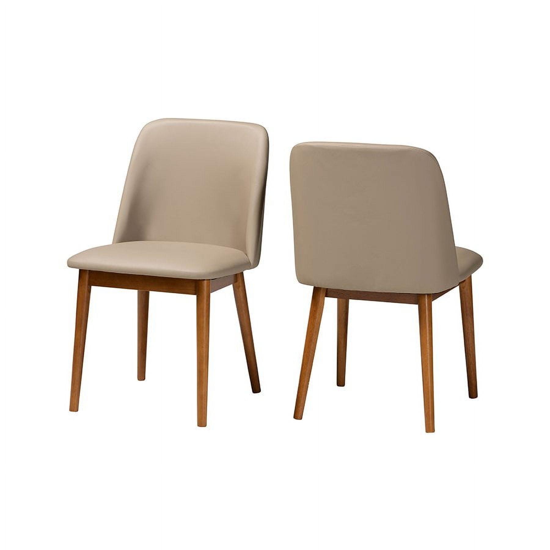George Oliver Eli 18'' H Faux Leather Upholstered Side Chair (Set of 2)