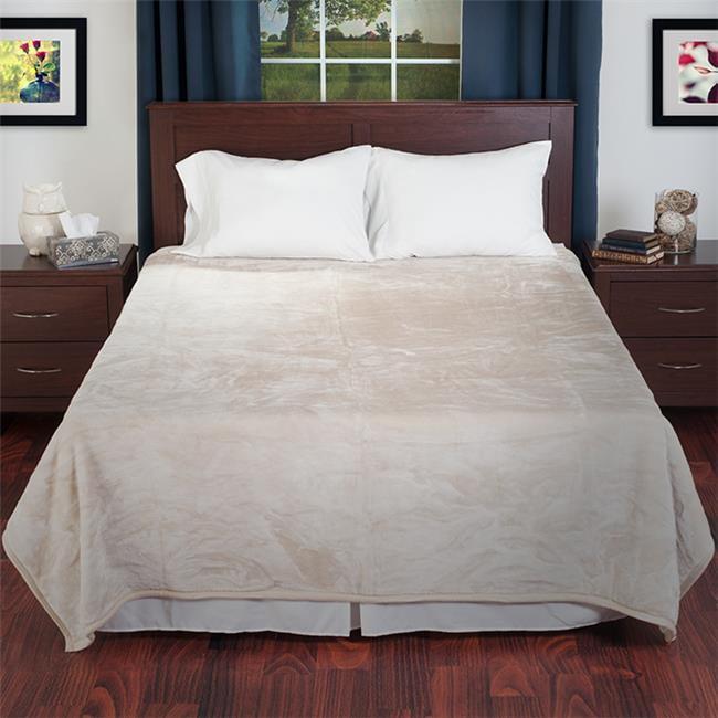Lavish Home Faux Fur Throw Blanket – Oversized 91x81 Machine-Washable Bedding – Mink-Style 7.8lbs Heavy Blanket for Bed or Sofa by Lavish Home