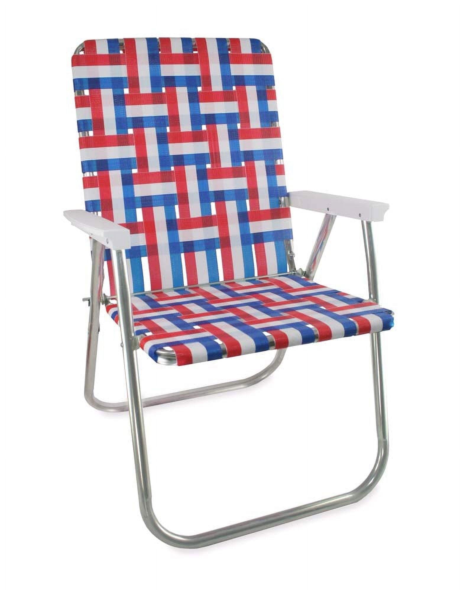 Lawn Chair USA Folding Aluminum Classic Webbed Chair