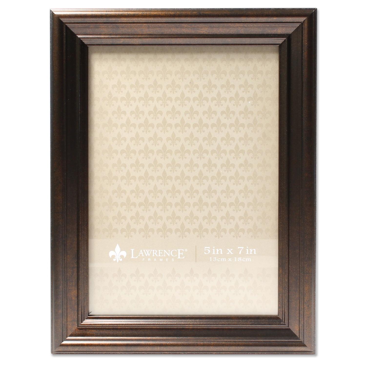 Elegant 5x7 Oil-Rubbed Bronze and Glass Classic Picture Frame