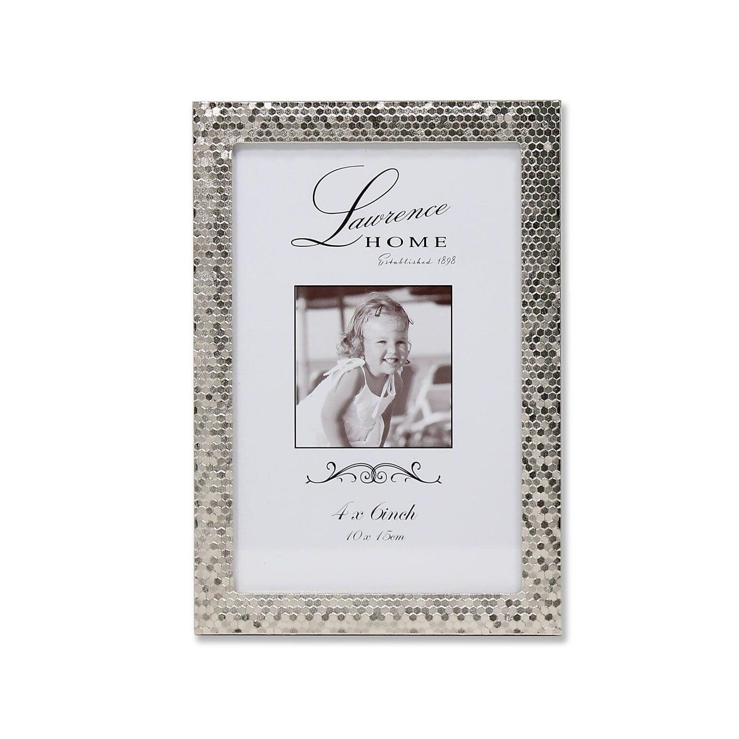 Lawrence Frames 710846 Shimmer Silver Metal 6.54" x 4.57" Picture Frame