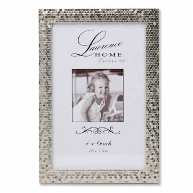Lawrence Frames 710846 Shimmer Silver Metal 6.54" x 4.57" Picture Frame