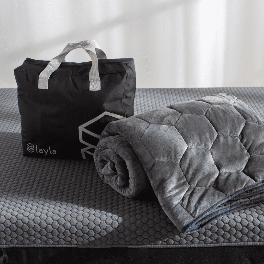 Layla Weighted Blanket with Fleecy Top Layer | Even Weight Distribution | (20lbs, Queen Size)