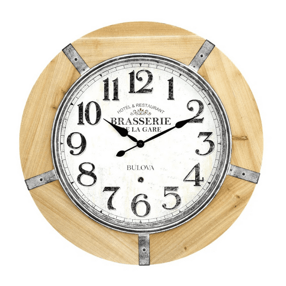 Bulova Solid Wood Wall Clock