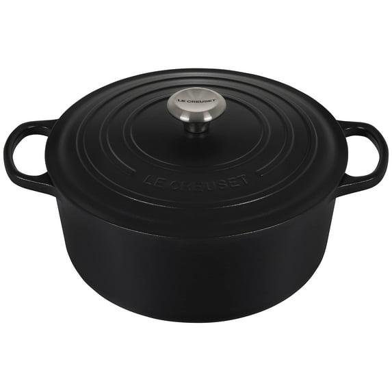 Le Creuset ® Signature 7.25-Qt. Licorice Black Enameled Cast Iron Dutch Oven