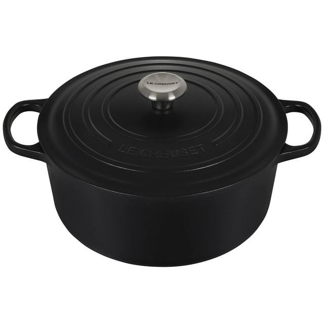 Le Creuset ® Signature 7.25-Qt. Licorice Black Enameled Cast Iron Dutch Oven