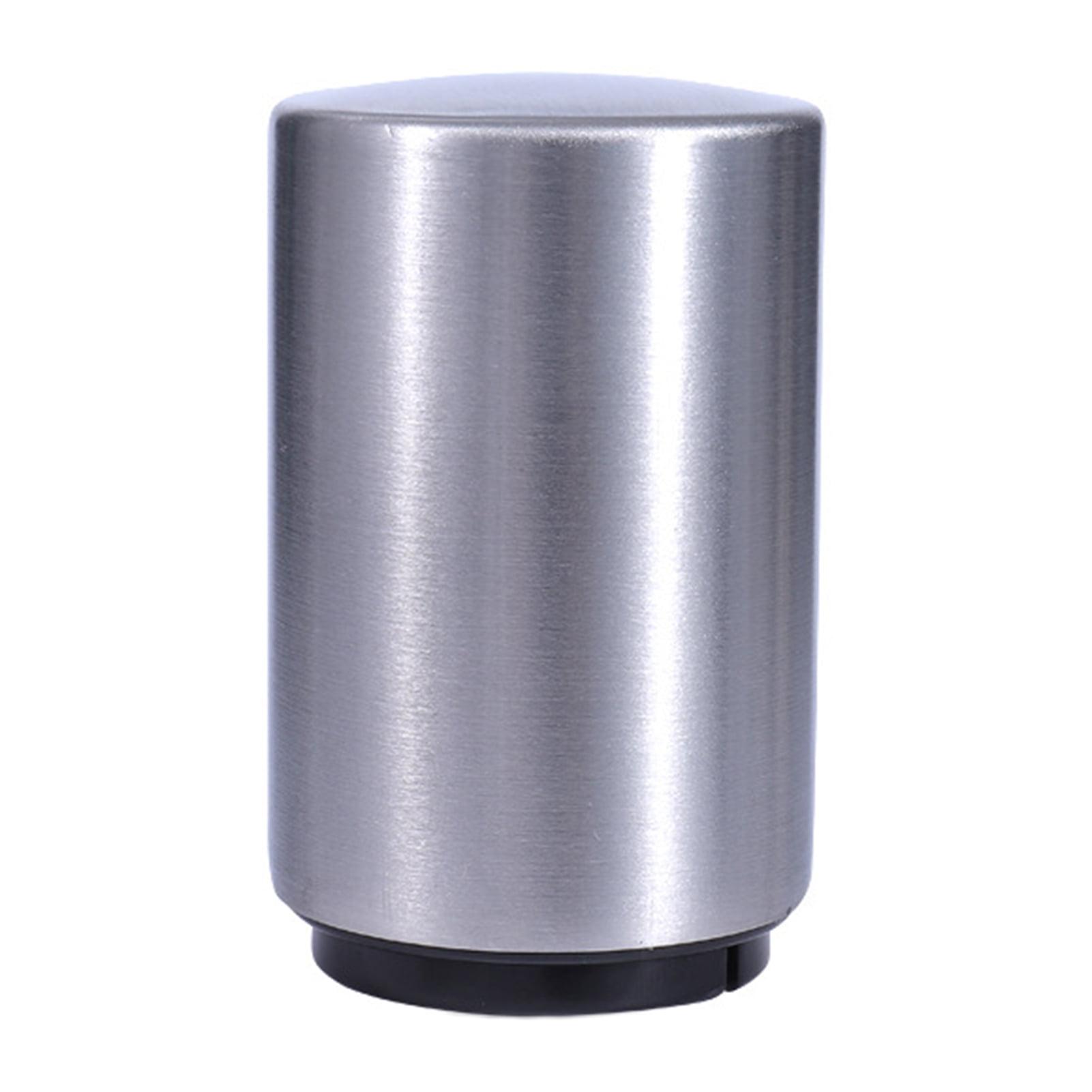 Automatic Magnetic Beer Bottle Opener, Stainless Steel Portable Pop the Top Wine Bottle Cap Catcher, Quick Open, No Damage Push Down Bartender Tools for Bar, Home, Kitchen, Party, Restaurant, Silver