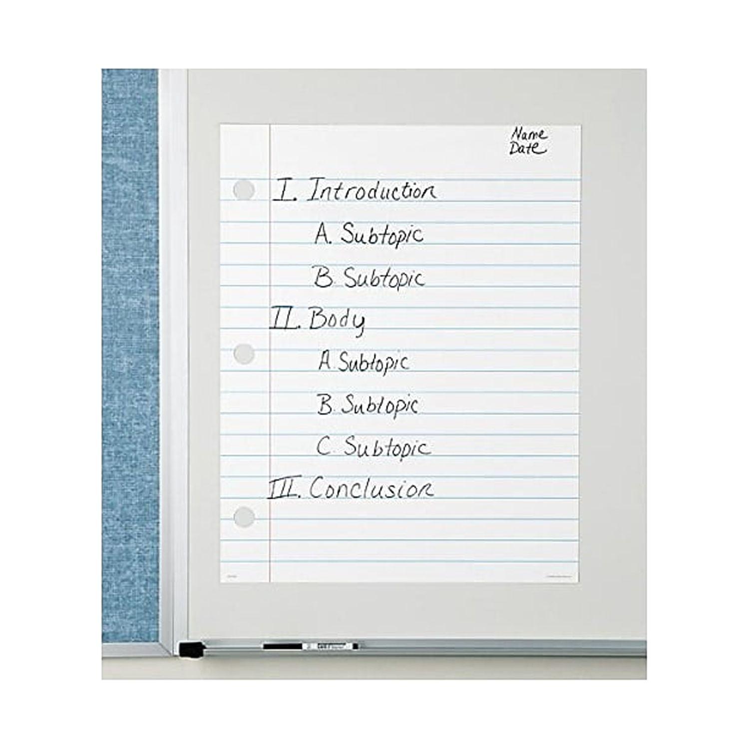 Learning Resources Magnetic Notebook Paper, 22"L x 28"H