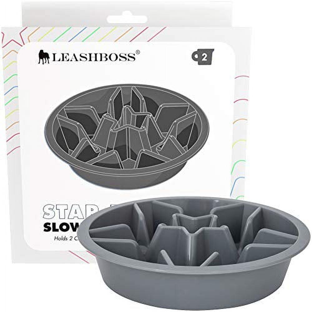 Leashboss Slow Feed Dog Bowl Insert for Raised Pet Feeders, Maze Food Dish for S, M, L, XL Breeds