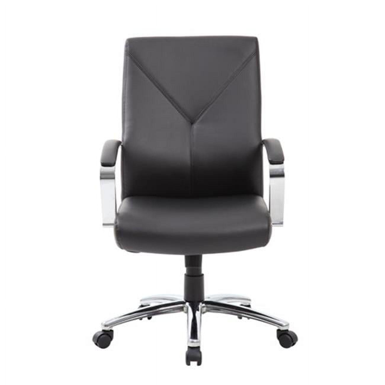 Luxurious High-Back Black LeatherPlus Executive Swivel Chair