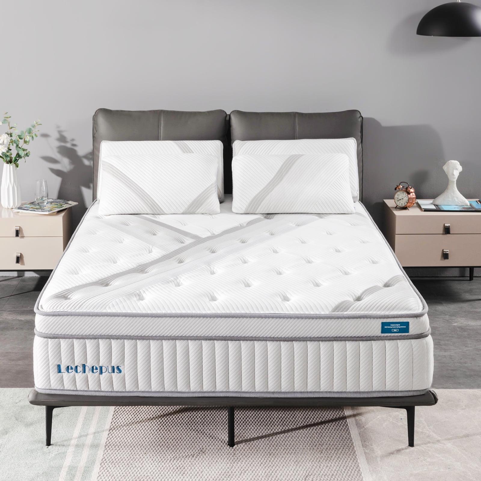 Lechepus 14 Inch Full Hybrid Mattress with Memory Foam and Pocket Springs