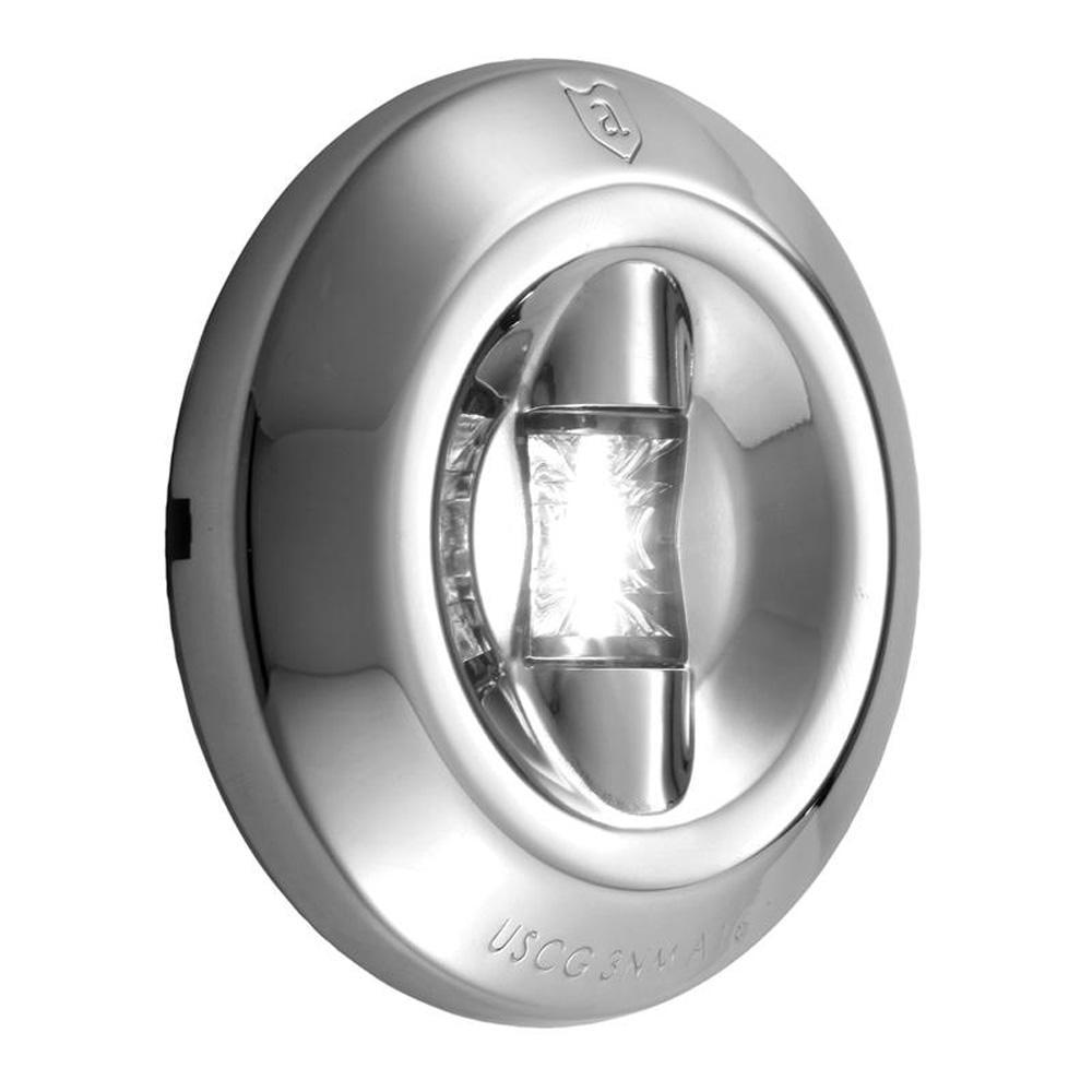 Lux Electropolished 3NM LED Transom Navigation Light, Stainless Steel