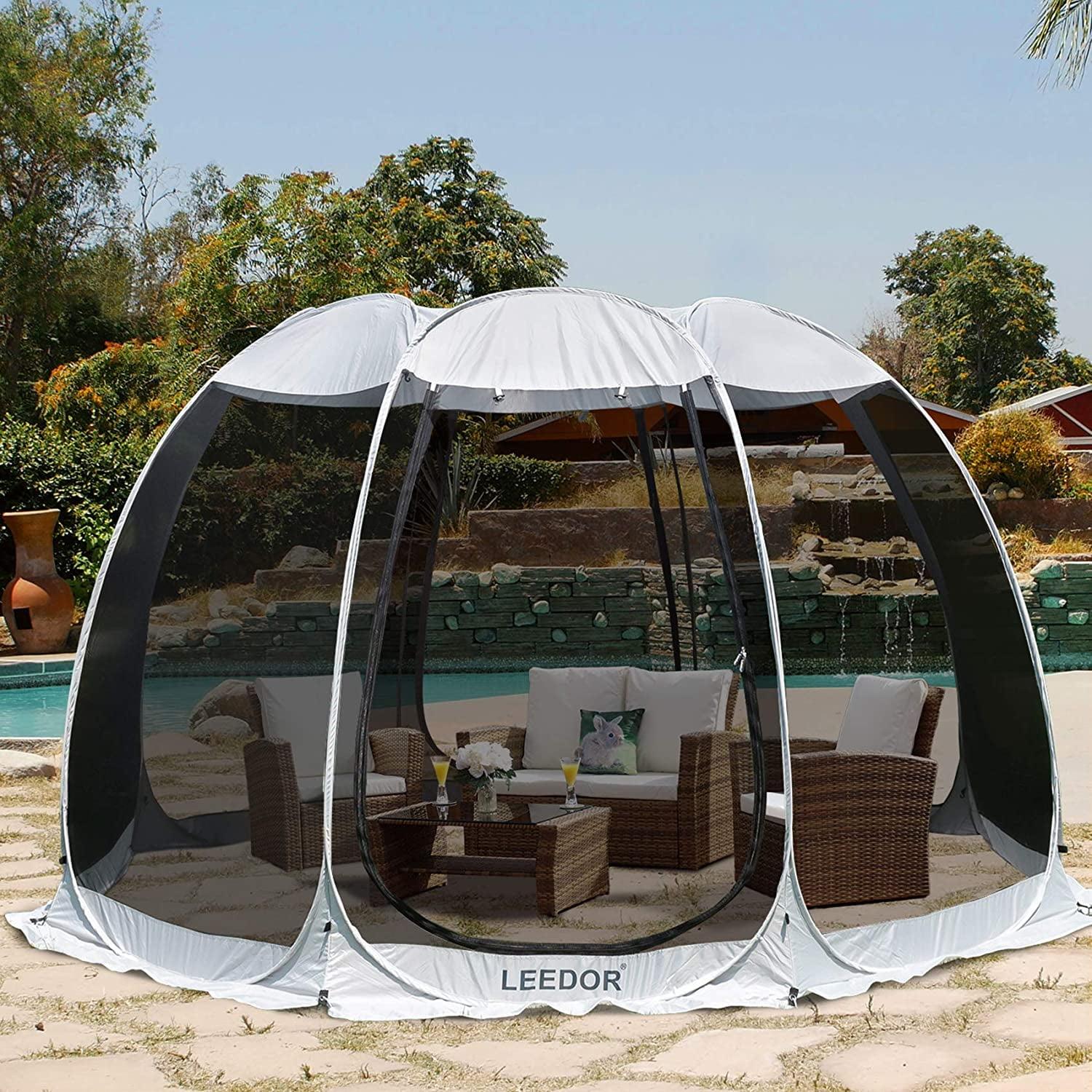 Alvantor 12'x12' Pop Up Screen Tent Canopy Gazebo