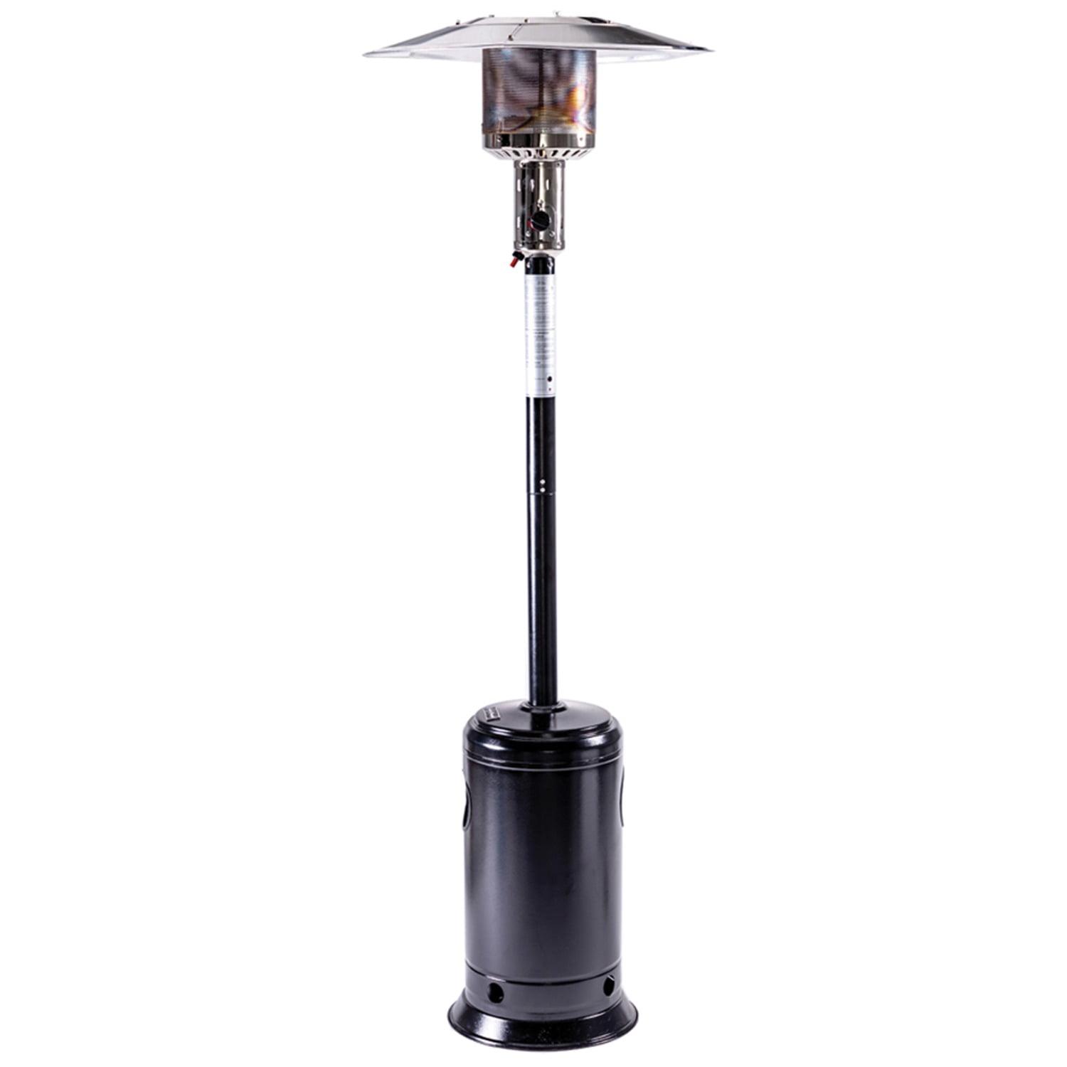 Hammered Black Propane Patio Heater with Emergency Shut Off