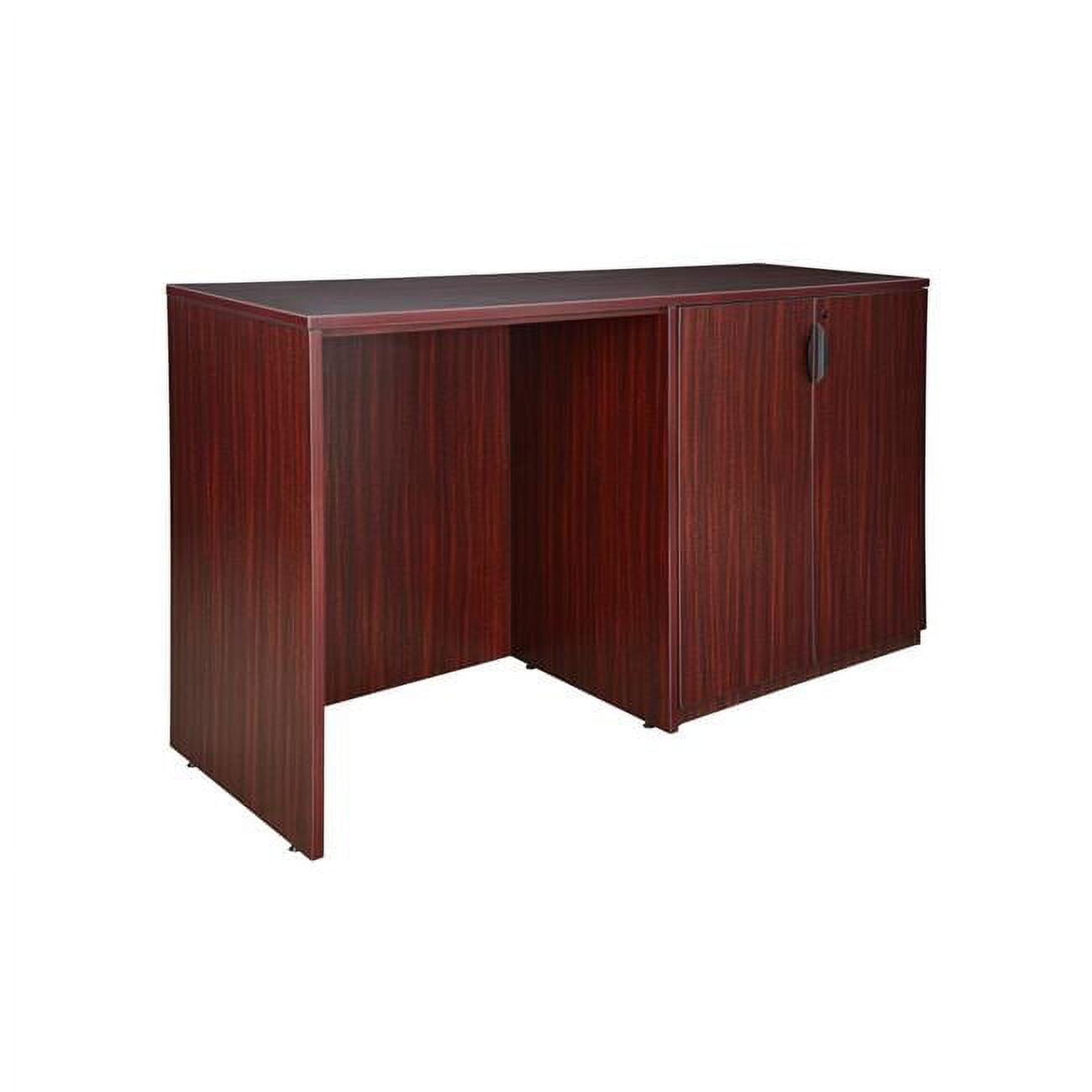 Legacy 72'' Mahogany Stand-Up Desk with Side Storage Cabinet