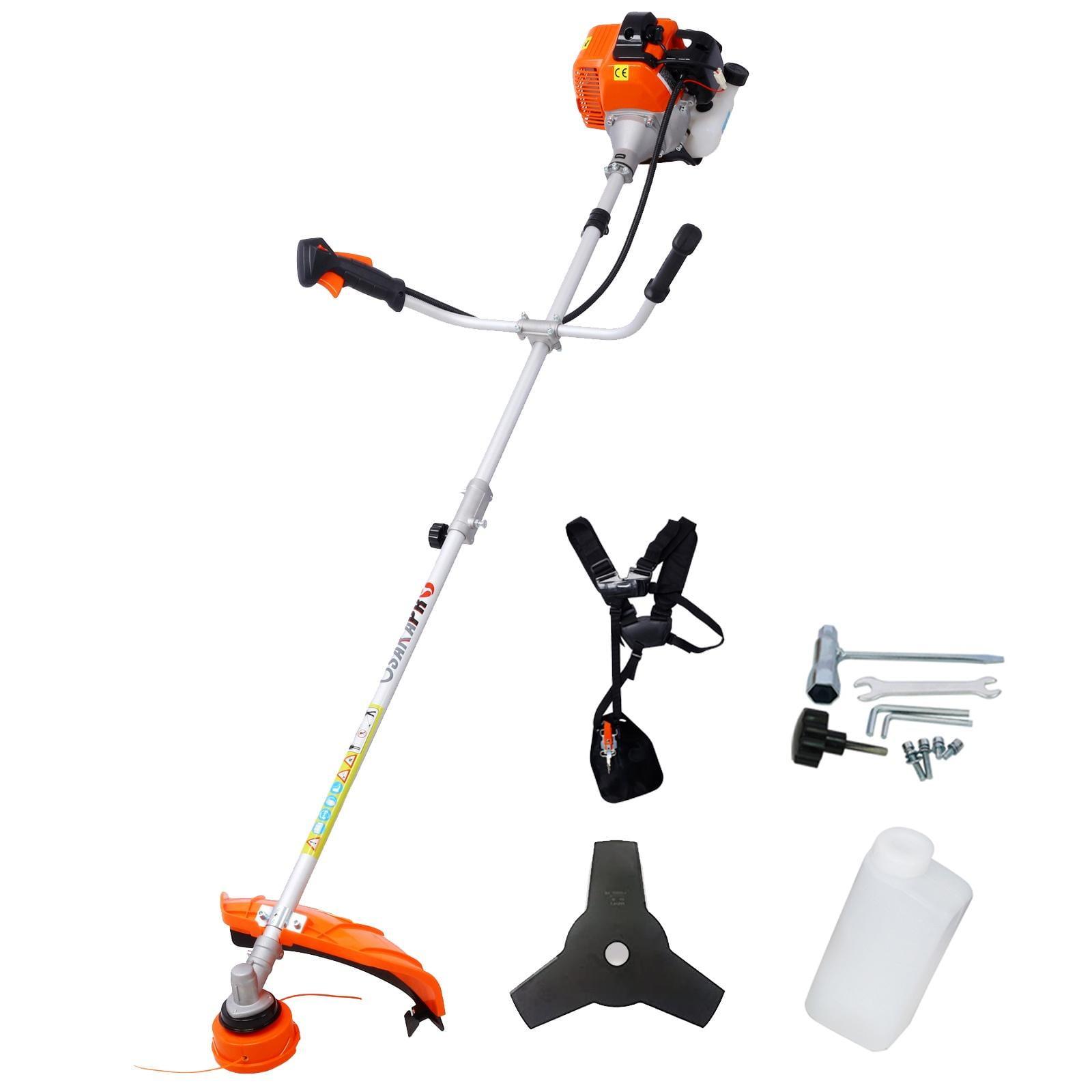 52cc Orange and Black Gasoline String Trimmer with Brush Cutter