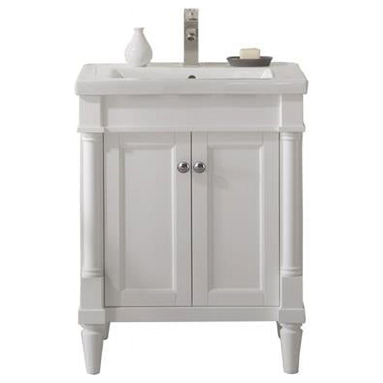 Maykoosh City Sleek 24-Inch White Sink Vanity